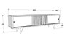 Hanah Home Ecrin Soporte de TV Blanco y Nogal